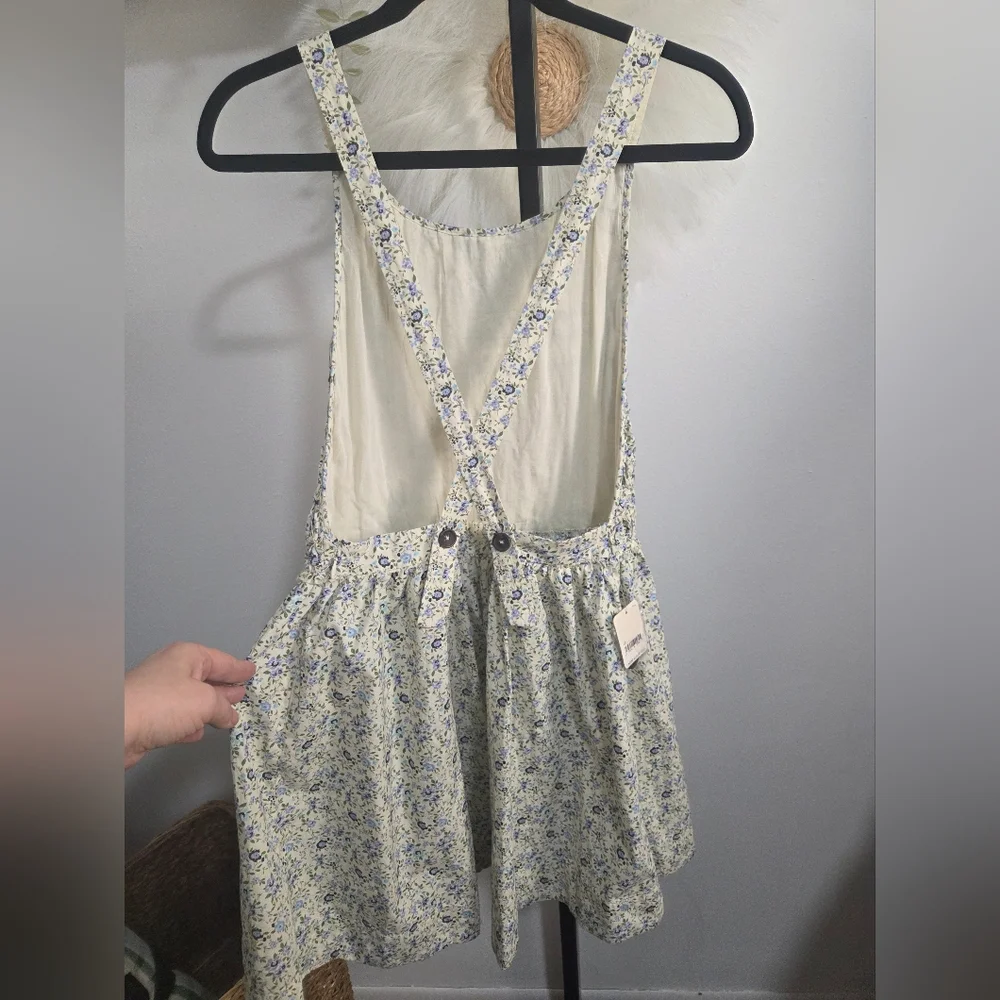 NWT Free People Petunia Cross Back Smocked Mini Dress. Size S - Picture 5 of 11